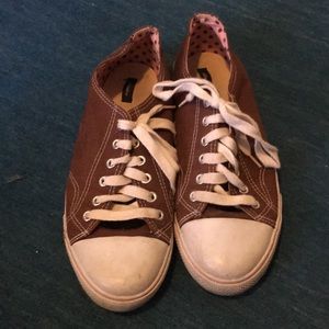 Brown sneakers
